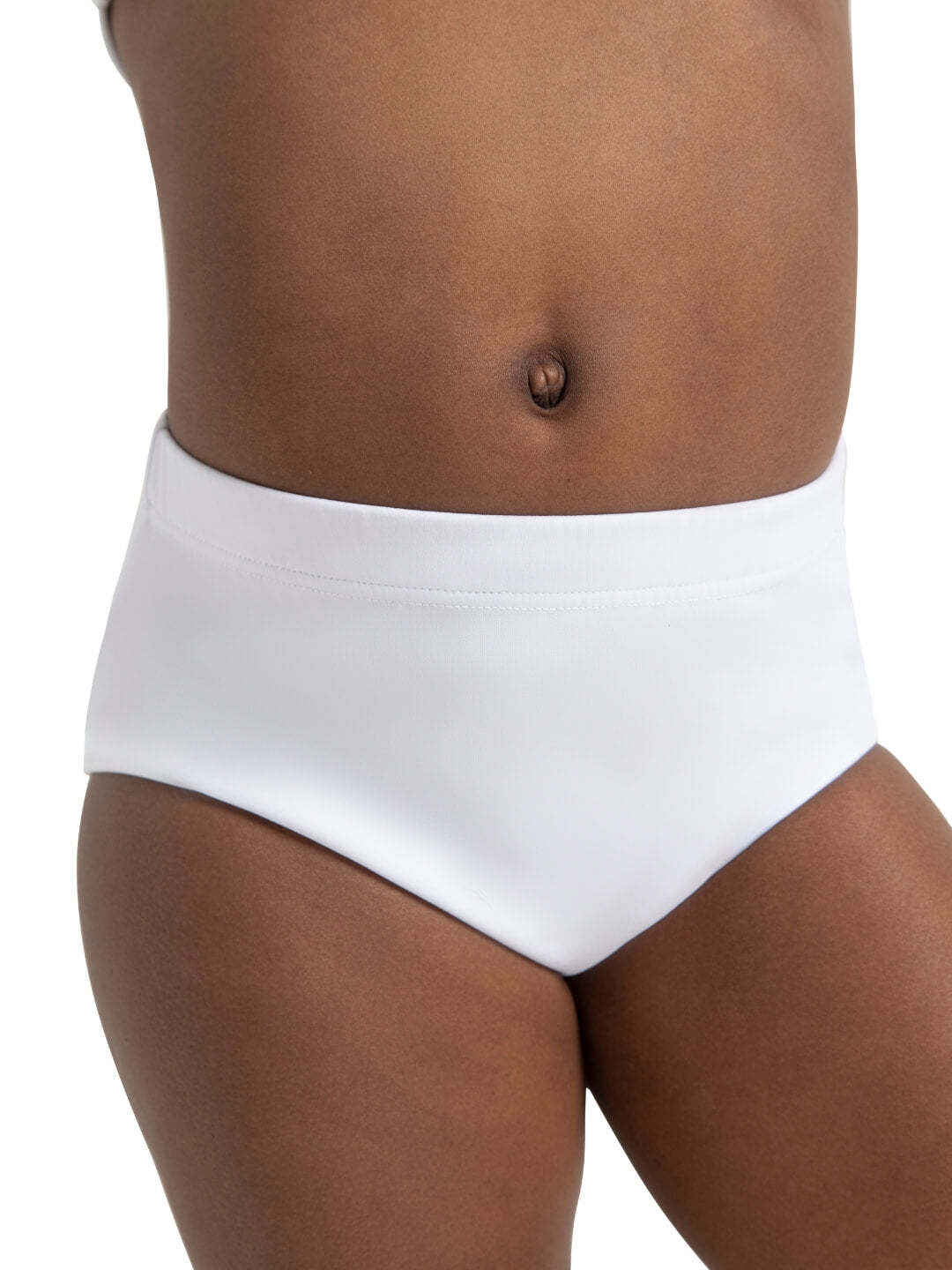 brief for girls, offering a comfortable and stylish fit - white